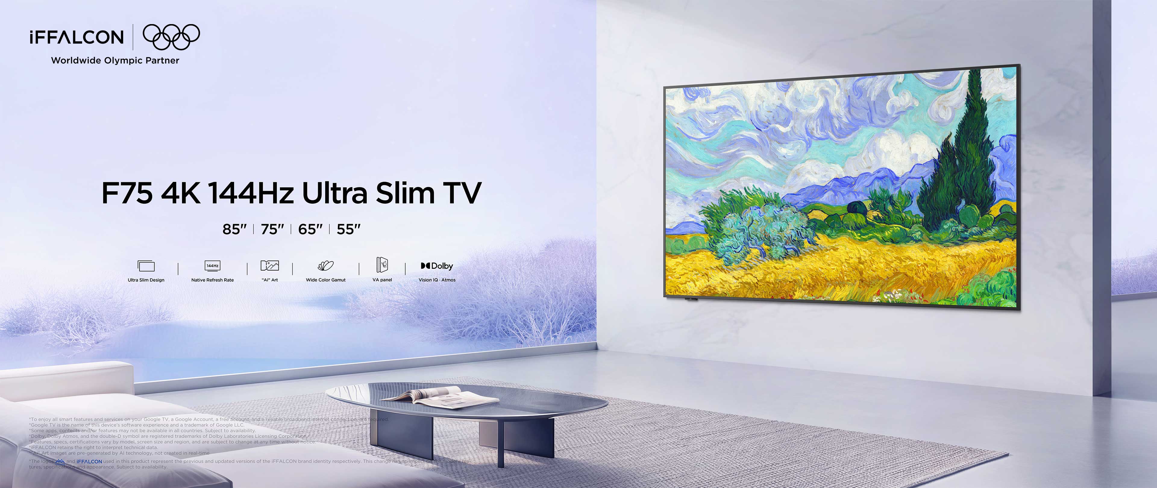 iFFALCON F75 4K 144Hz Ultra Slim TV
