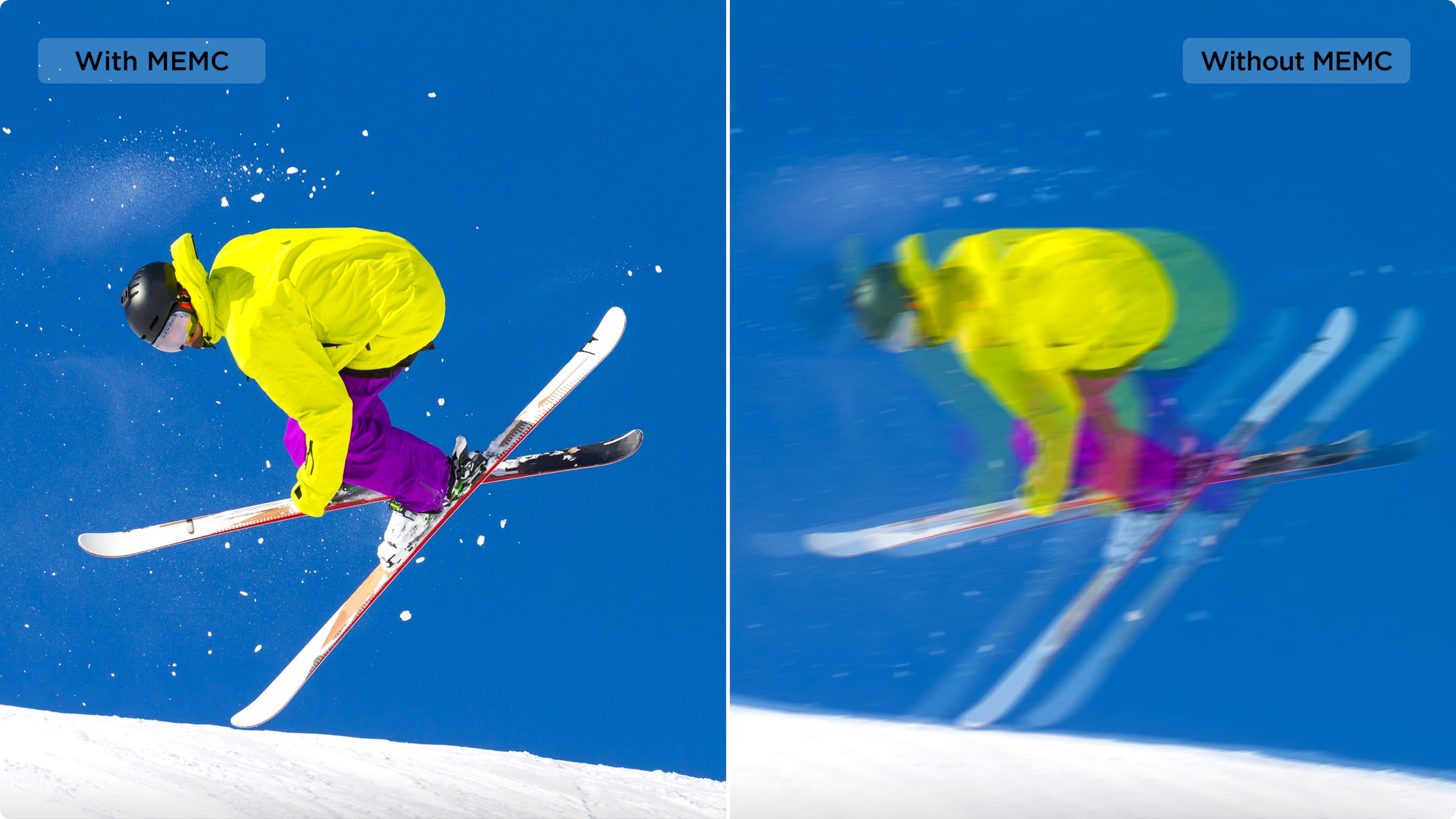 iFFALCON U65 MEMC algorithm reduces motion display blur