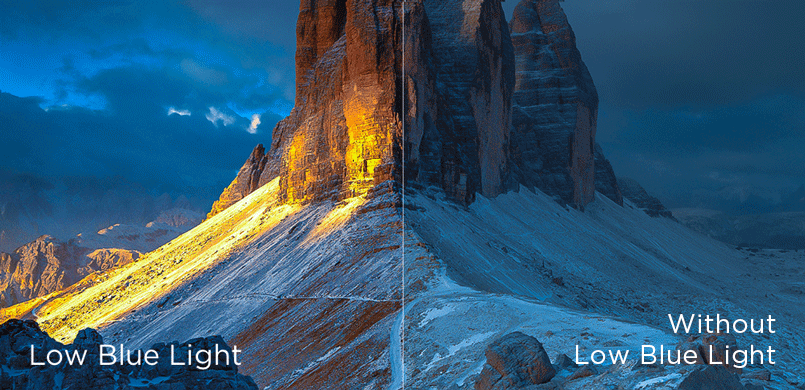 Low Blue Light vs low blue light