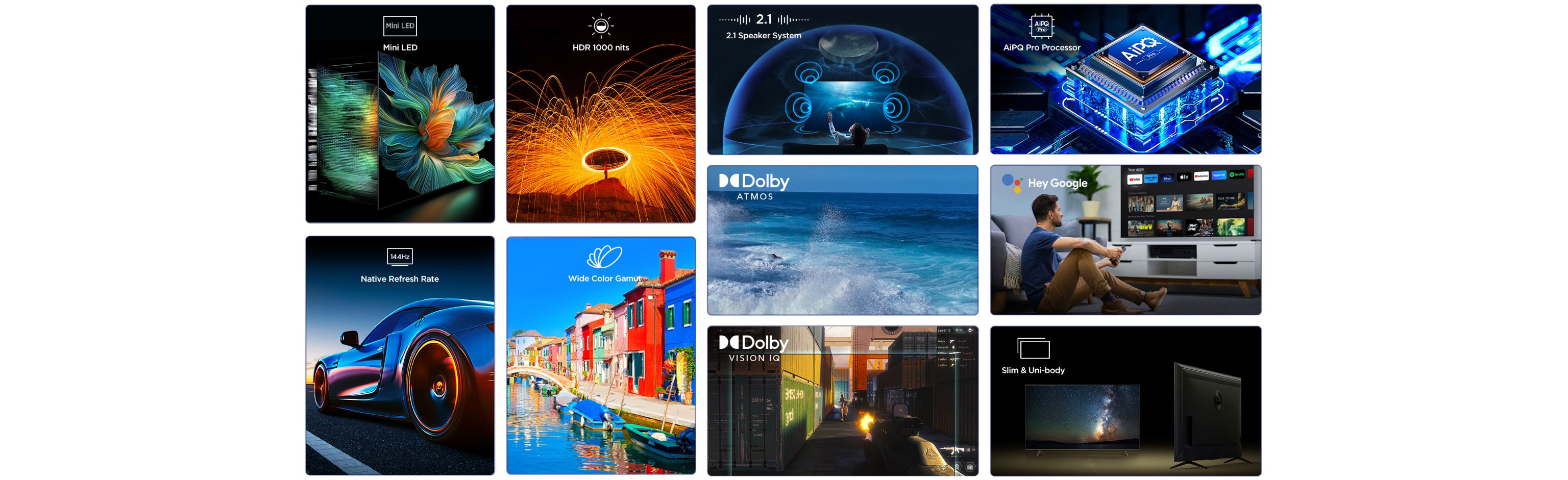 iFFALCON U85 4K 144Hz Mini LED TV - 55 to 98 Inch | iFFALCON Japan