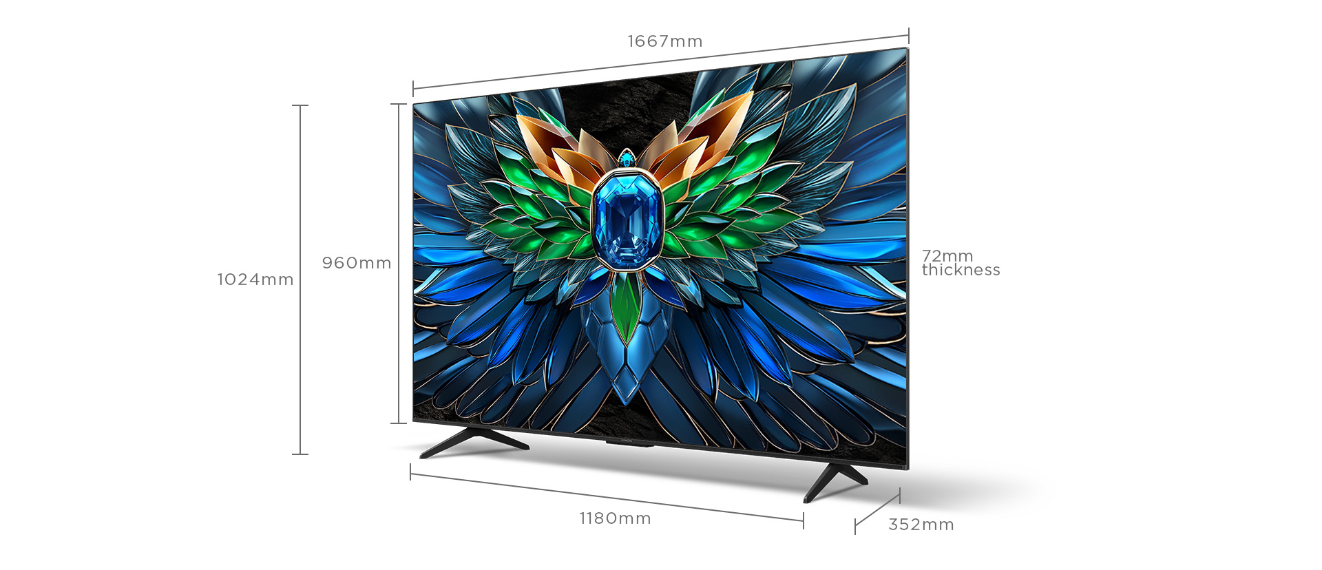 UU85 4K Mini LED TV Screen Size 75