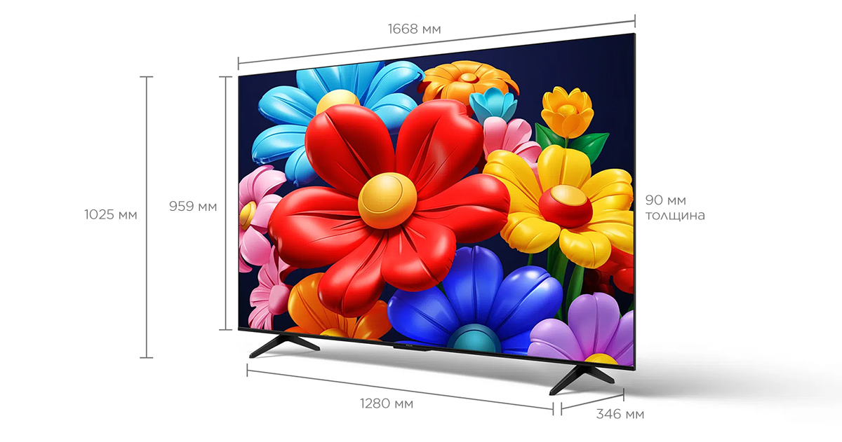 U64 4K UHD Google TV Screen Size 75