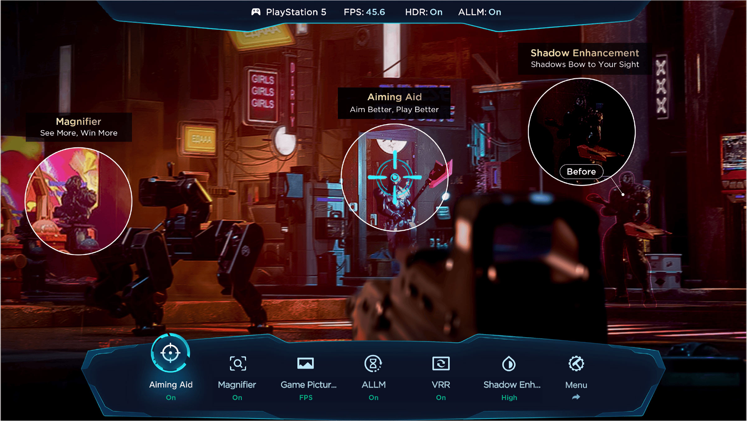 iFFALCON U75A TV Adaptive game screen for three major consoles